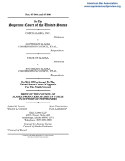 Brief for the Council of Alaska Producers in Support of Petitioner
