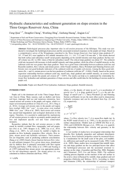 Hydraulic characteristics and sediment generation on slope erosion