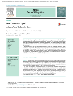 Hair Cosmetics: Dyes