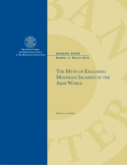 the myth of excluding moderate islamists in the arab world