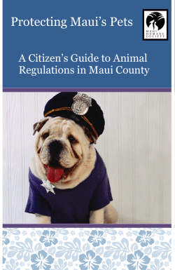 A Citizen`s Guide To Animal Regulations In