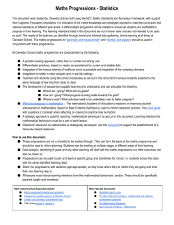 Maths Progressions Statistics