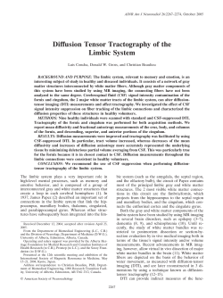 Diffusion Tensor Tractography of the Limbic System
