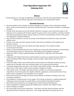 Tram Operations Supervisor (FT) Gateway Arch