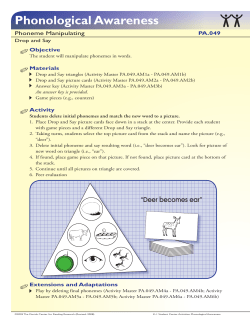 PA.049 Drop and Say - Florida Center for Reading Research