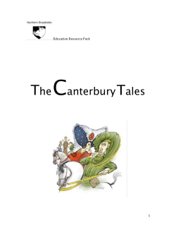 CANTERBURY TALES - Northern Broadsides