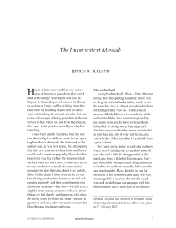 The Inconvenient Messiah - BYU Speeches