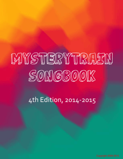 Mysterytrain Songbook, 4th Edition