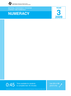 numeracy, Year 3