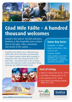 C&eacute;ad M&iacute;le F&aacute;ilte &ndash; A hundred thousand welcomes