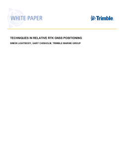 Techniques in Relative RTK GNSS Positioning