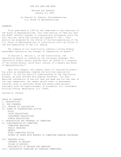 HOW OUR LAWS ARE MADE Revised and