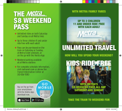 Metra`s Walking Tour Brochure