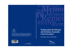 Teaching about the Holocaust and the History of genocide in
