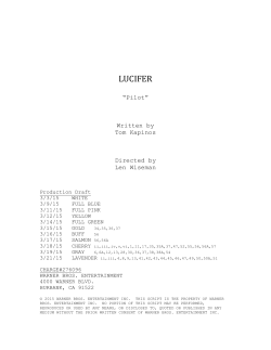 LUCIFER - pilot GREEN 3-13