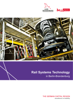Railway Technology in the Berlin Brandenburg Capital Region