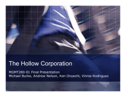 The Hollow Corporation