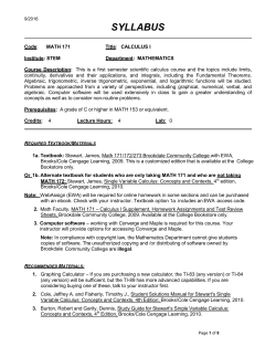 syllabus - Brookdale Community College