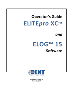 ELITEpro XC&trade; ELOG&trade; 15