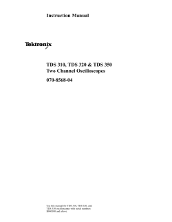 TDS 320 Oscilloscope