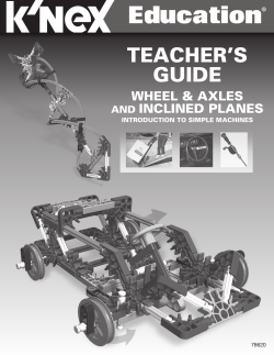 Education Intro To Wheels And Axles And Inclined Planes