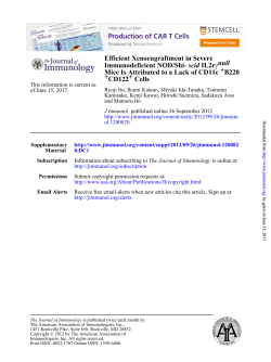 Cells + CD122 + B220 + Mice Is Attributed to a Lack of CD11c null &gamma;