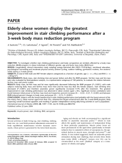 PAPER Elderly obese women display the greatest