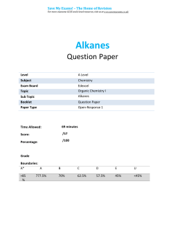 Alkanes - SAVE MY EXAMS!