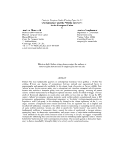 On Democracy and the &ldquo;Public Interest&rdquo;