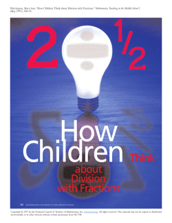 about Division with Fractions