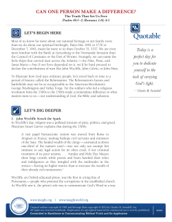 The Truth That Set Us Free