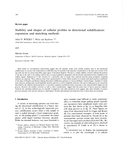 Stability and shapes of cellular profiles in directional solidification