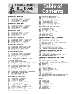 Table of Contents