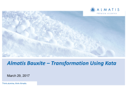 Almatis Bauxite &ndash; A New Beginning