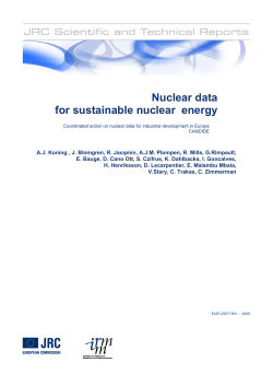 Nuclear data for sustainable nuclear energy - Cordis