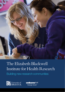 The Elizabeth Blackwell Institute for Health Research