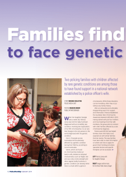 Families find support to face genetic conditions