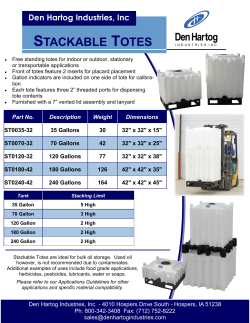 stackable totes
