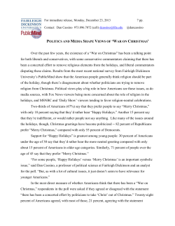 Over the past few years, the existence of a &ldquo;War on Christmas&rdquo; has