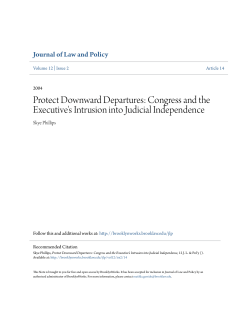 Protect Downward Departures: Congress and the