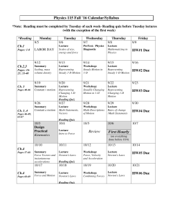 Syllabus - Rutgers Physics