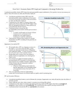 Econ Unit 1: Economic Basics PPF Graph and Comparative