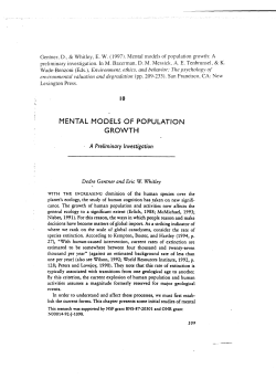 mental models of population growth