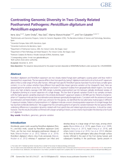 Penicillium digitatum and Penicillium expansum