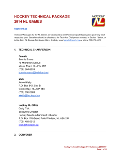 hockey technical package 2014 nl games