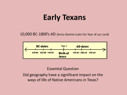 Early Texans