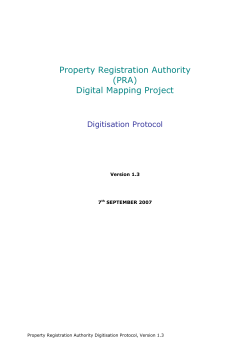 (PRA) Digital Mapping - Property Registration Authority