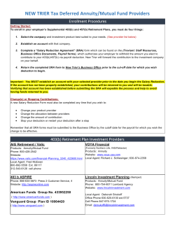 403b and 457b Approved Providers