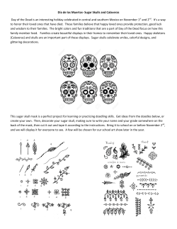 D&iacute;a de los Muertos- Sugar Skulls and Calaveras Day