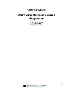 Classical Music - Conservatorium van Amsterdam
